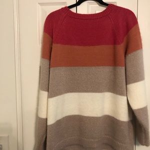 Loft color block sweater - NWT